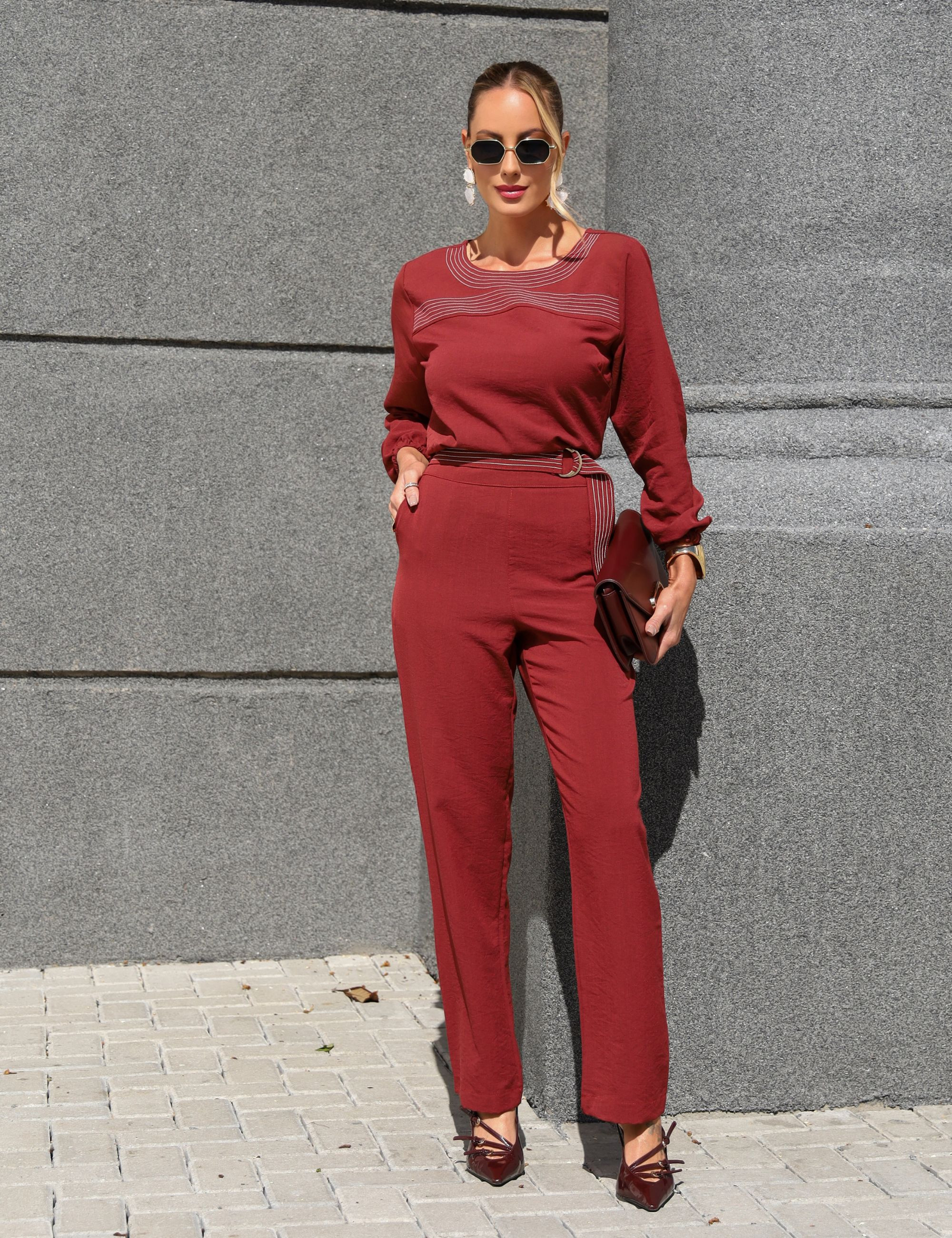 CONJUNTO CALÇA MANGA LONGA TERROSO