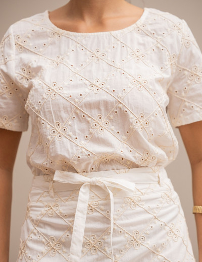 CONJUNTO INES LAISE OFF WHITE