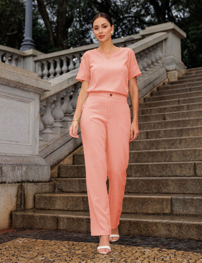 CONJUNTO RUSTIFLEX PESPONTO ROSA