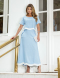 CONJUNTO SAIA DETALHE NUVEM AZUL 