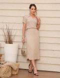 CONJUNTO SAIA LAUREN BEGE
