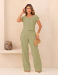 CONJUNTO ALFAIATARIA ZARA VERDE