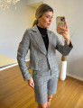 CONJUNTO XADREZ BLAZER CINZA 