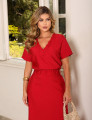 CONJUNTO SAIA DETALHE TRANÇADOS VERMELHO