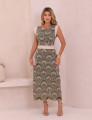 VESTIDO LAISE DETALHE PESPONTO VERDE