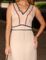 VESTIDO LAUREN DETALHE VIÉS BEGE