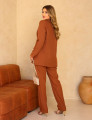 CONJUNTO BLAZER OVERSIZE MARROM