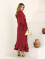 CONJUNTO SAIA BOHO CHIC VERMELHO CEREJA