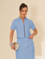 CONJUNTO SAIA DETALHE ZÍPER AZUL