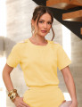 CONJUNTO DETALHE FIVELA AMARELO MANTEIGA