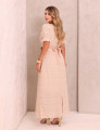 VESTIDO LAISE BORDADO PAISLEY BEGE
