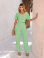 CONJUNTO CREPE ELASTANO PONTEIRA VERDE