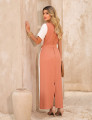 VESTIDO ALFAIATARIA BICOLOR MOCHA MOUSSE