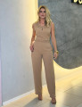 CONJUNTO CALÇA MARTINA BEGE ESCURO