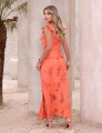 CONJUNTO SAIA DEVORE LARANJA QUEIMADO